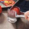 Stainless Steel Kitchen Handheld Orange Lemon Slicer Tomato Cutting Clip Fruit Slicer Onion Slicer Kitchen Item Cutter Accessories