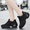 Женские повседневные кроссовки на воздушной подушке, дышащие вязаные танцевальные туфли, модные туфли на платформе, обувь для бега и джоггинга, спортивная обувь