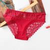 Women Floral Lace Seamless Panties Mid Waist Hip Lifting Briefs Underwear  Hollow Out Underpants