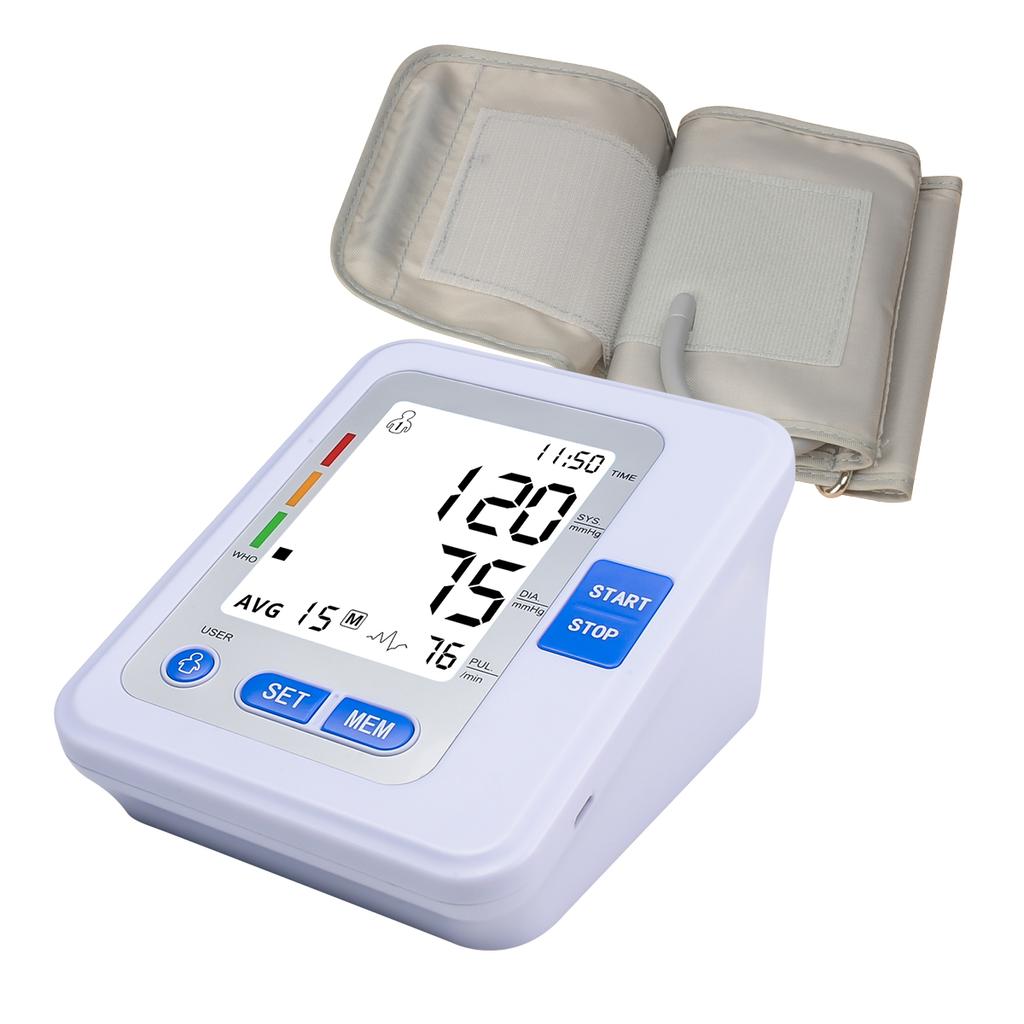 Blood Pressure Monitor, Automatic Digital Upper Arm BP Cuff, 99-Reading Memory, 2-Users Mode, Speaker, LCD Display-Universal Cuff Size (M)