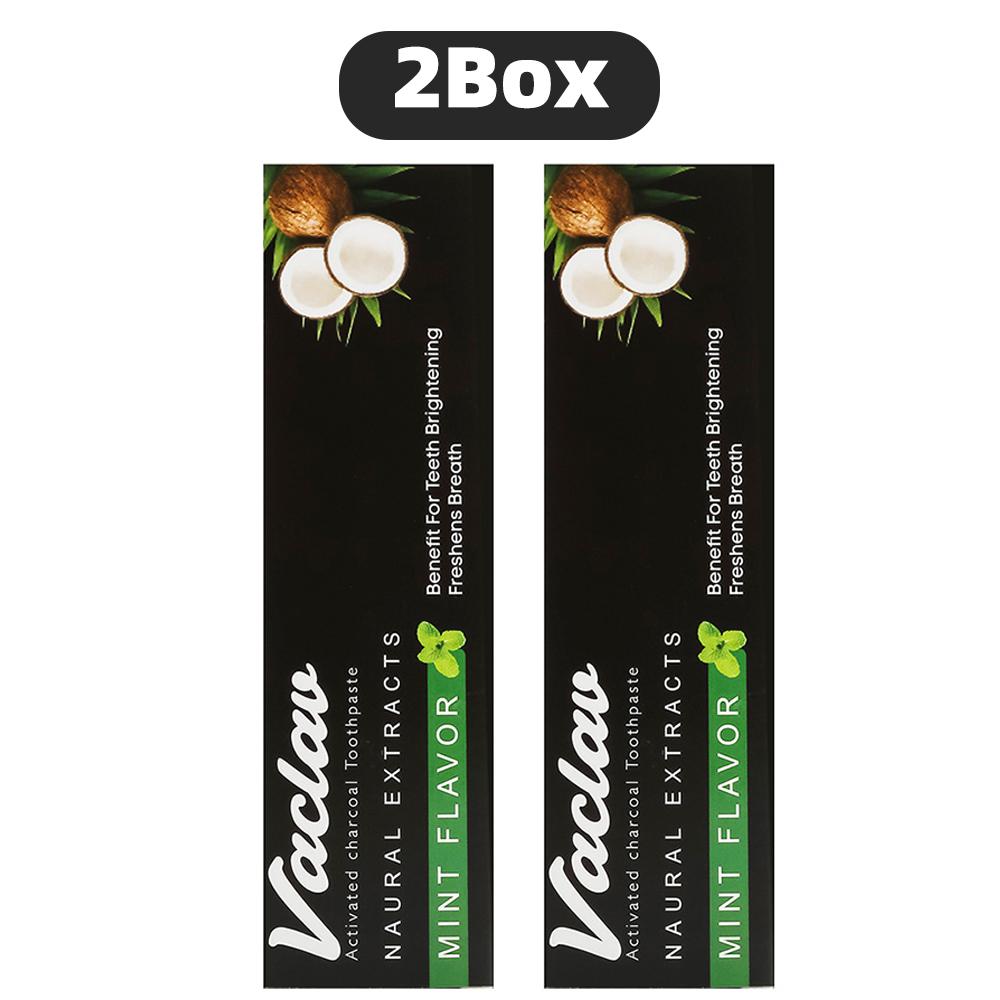 Teeth Whitening Activated Charcoal Mint Flavor Toothpaste Natural Toothpaste, Removes Plaque, No Artificial Colors