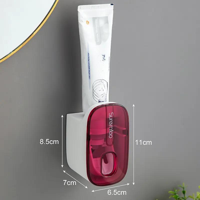 1 PCS Automatic Toothpaste Dispenser Bathroom Accessories Wall Mount Lazy Toothpaste Squeezer Toothbrush Holder