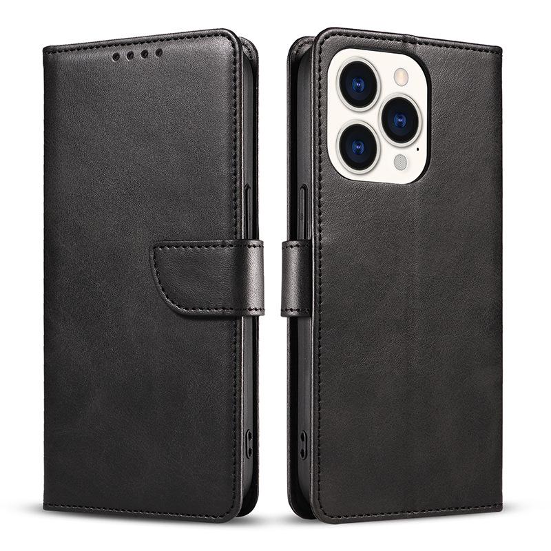 Чехол из телячьей кожи для iPhone 14 Pro, Apple 13, Samsung S23 Ultra Flip Cover.