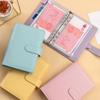 A6 Cash Budget Ledger Magnetic Button PU Leather Folder Loose-leaf Notebook  School