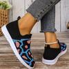 Весна/лето Новые туфли больших размеров Камуфляжные летающие тканые женские туфли Дышащие Легкие повседневные мокасины в спортивном стиле