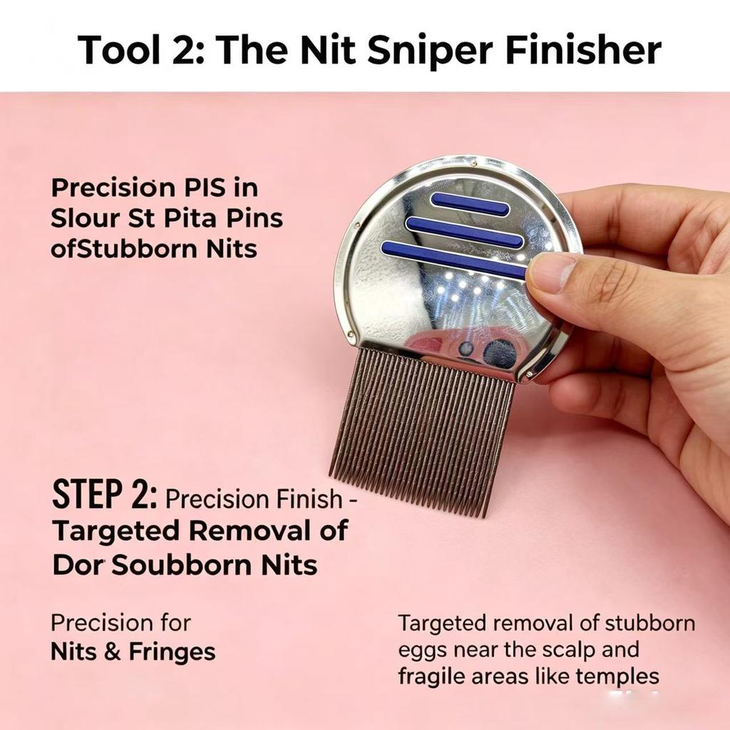 Stainless Steel Lice Comb Set Pack of 4 Durable Nit Removers for Family Use Professional Hair Care Tools for Adults and Kids