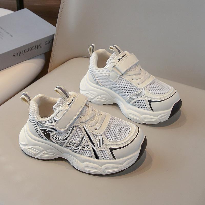 Спортивная обувь для девочек Детские кроссовки Весенняя легкая и дышащая повседневная обувь 2025 новая обувь для детей среднего и старшего возраста и для мальчиков