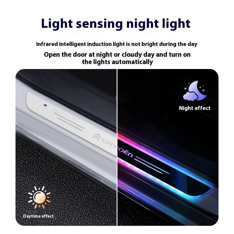 YKFEA1 For Citroen C1 C2 C3 C4 C4L C5 C6 C8 C-ELYSEE Xsara Aircross Cactus Berlingo Jumpy Car Streamer Ambience Light Threshold Light