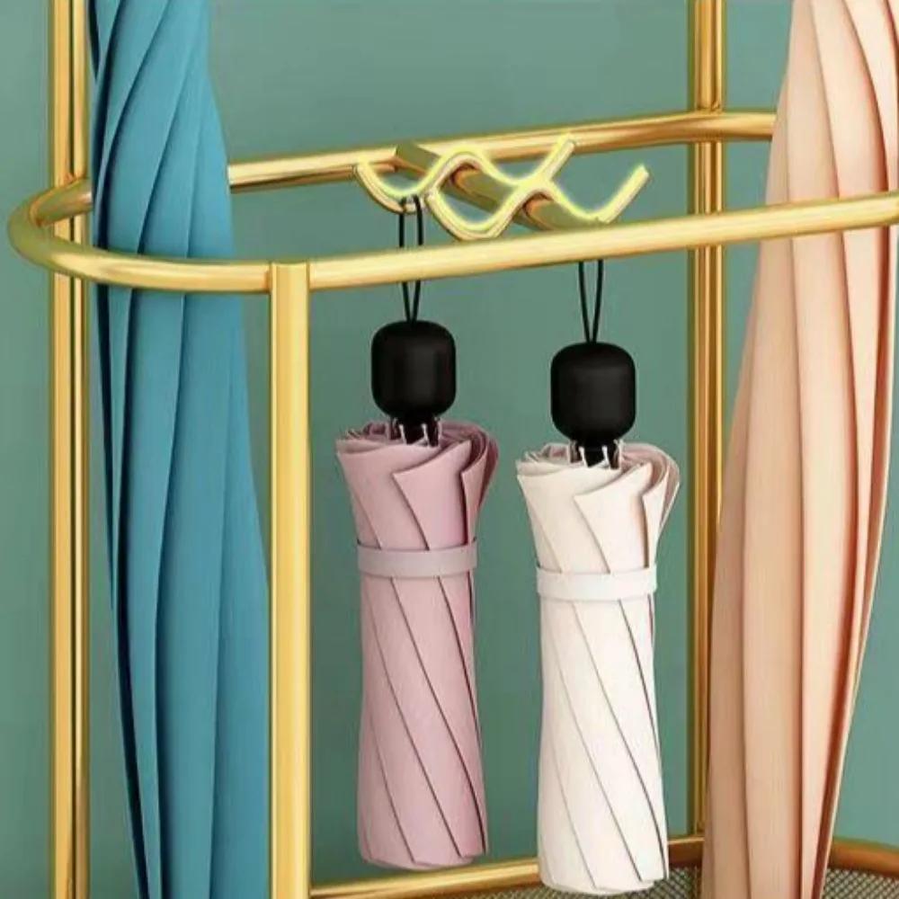 Umbrella Stands Indoor Metal Stand Doorway Storage Bucket with Hook Large Capacity Umbrella Holder Simple Umbrellas Storage Boxs