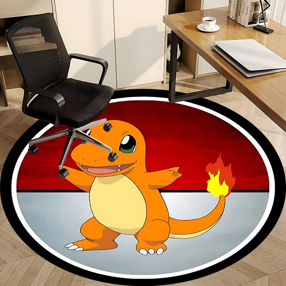 1pc Charmander, PokémonChair Carpet for Office, Non-slip, Soft and Durable Office Rug for Interior Decoration, Perfect for Office yy250925090