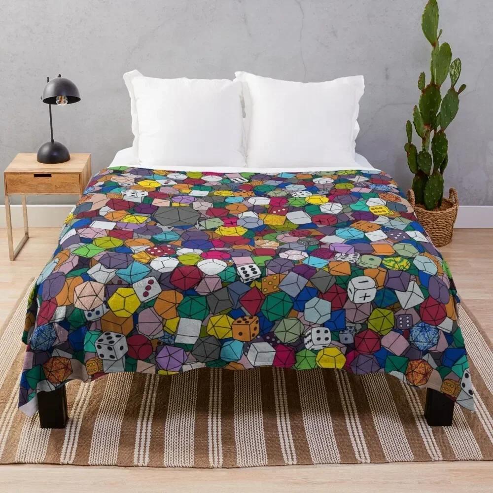 Одеяло DND D&D, плед с ролевыми играми «Подземелья и драконы», мягкое, теплое, уютное фланелевое винтажное плед для декора постельного белья, подарки для спальни
