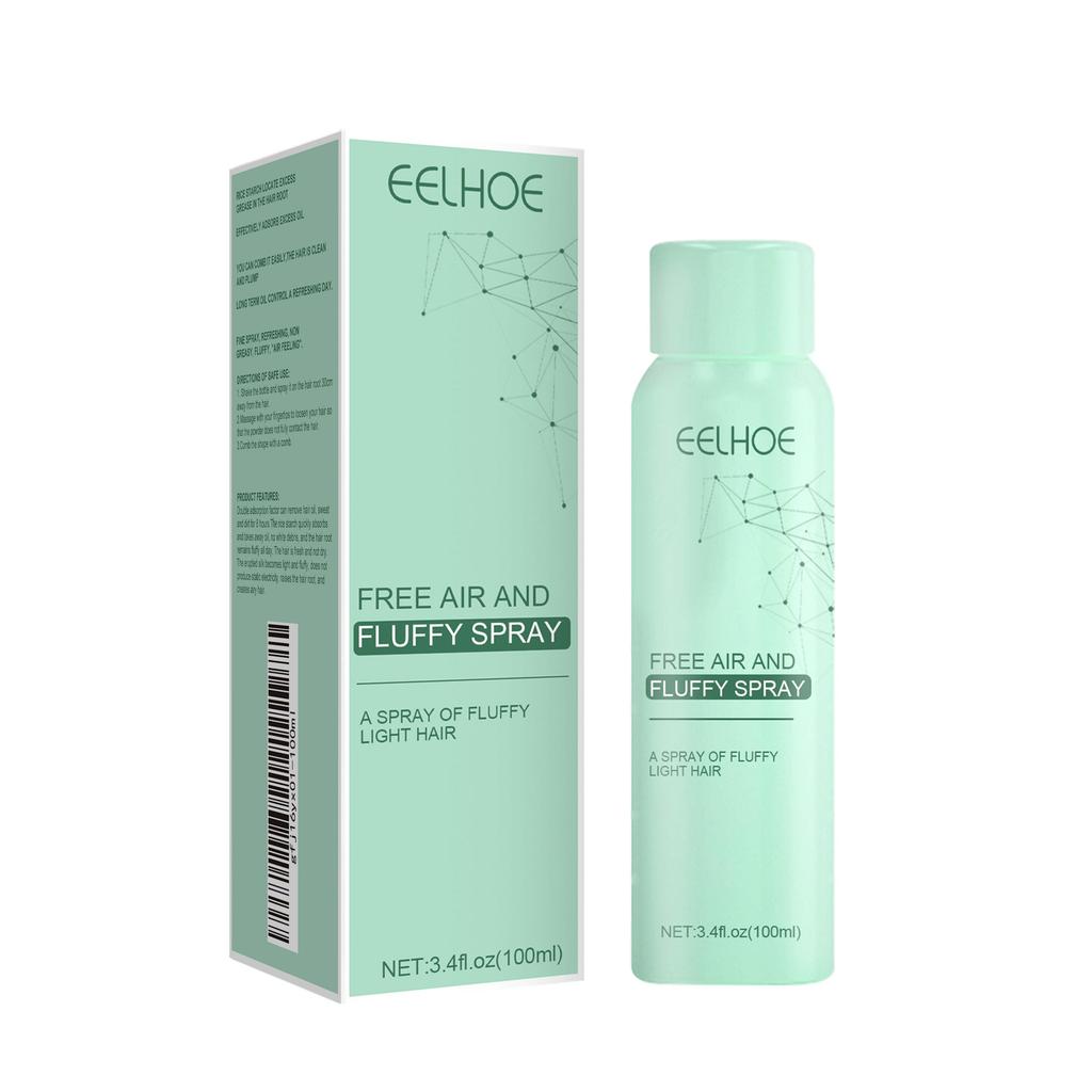 EELHOE No-Shampoo Dry Hair Spray 100ml - Oil-controlling, Refreshing, and Voluminous Hair – a Must-have for Those Who Don't Want To Wash Their Hair!