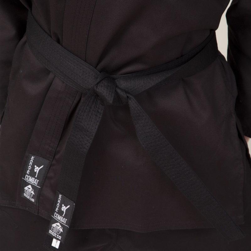 Кимоно для карате черное Matsa MA-0017