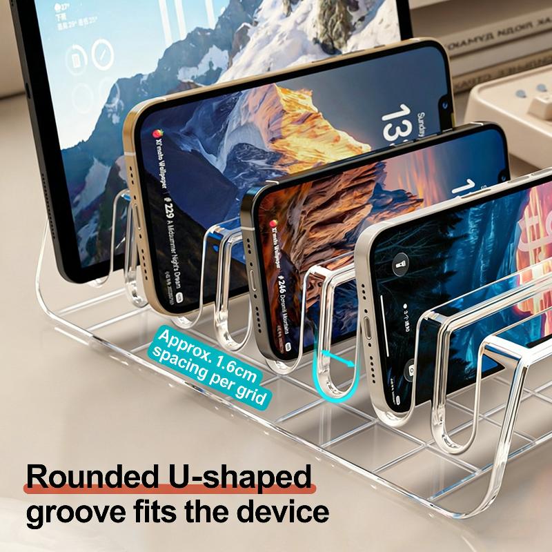 Clear Acrylic CD Display Shelf 2PCS 6 8 Grid Storage Organizer for Home Office Media Collection