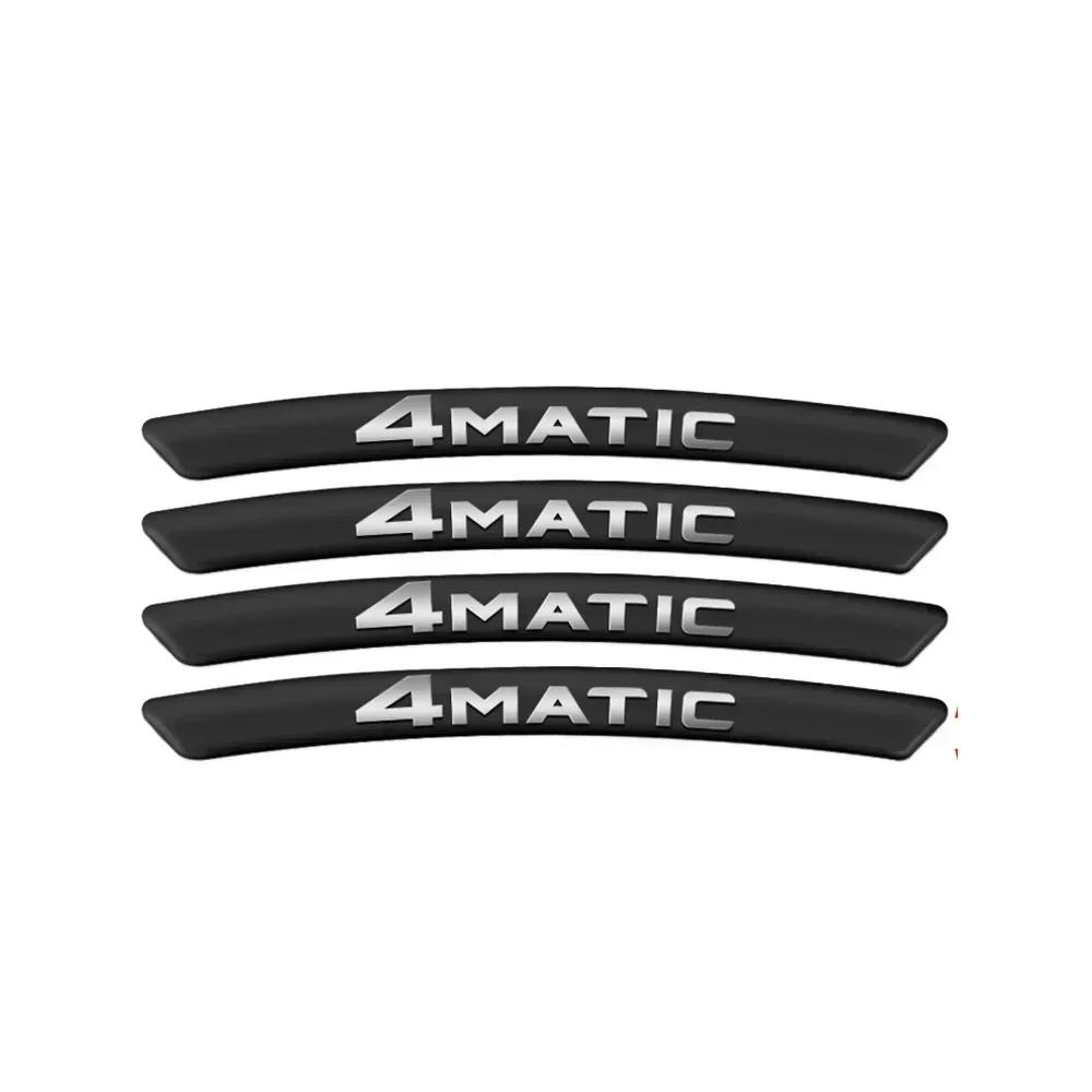 AAVW1 4Pcs/Set Car Styling Wheel Rim Sticker Badge For Mercedes Benz W204 W205 W211 Amg W212 W213 W203 Smart 451 Fortwo W176 W124