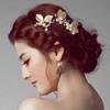 Party Hair Ornament Crystal Hairpins Bridal Hair Accessories Pearl Leaf Hair Clips Hair Jewelry