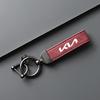 HNZY1 Leather Car Keychain Zinc Alloy Key Ring Men Gift For KIA Ceed Sportage Rio Proceed K3 K5 Optima Sedona Forte Cerato Venga Suede