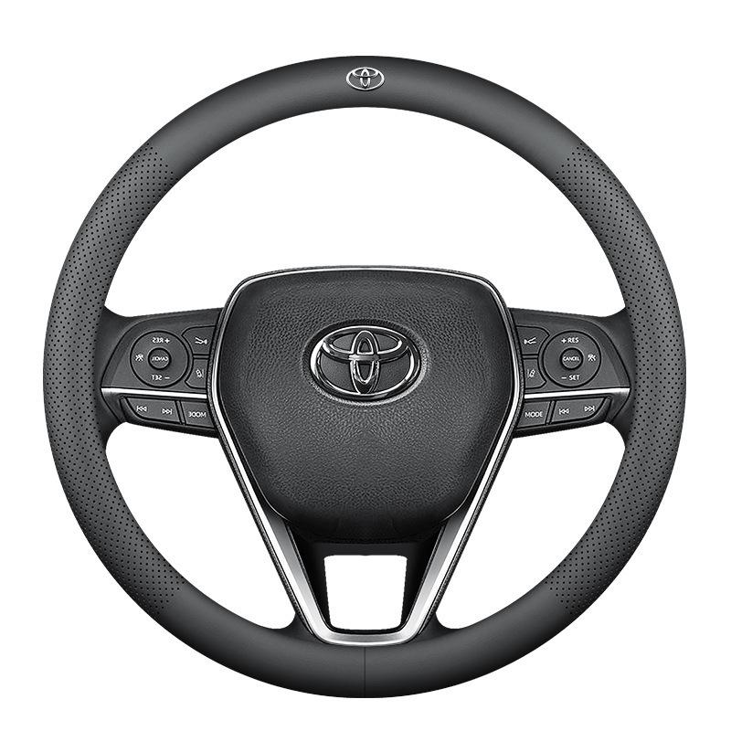 Чехол на руль Toyota Levin Hybrid из натуральной кожи - Универсальный всесезонный ультратонкий автомобильный аксессуар