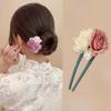 Сушеные розы заколки для волос в древнем стиле ХанфуРетро Ципао Аксессуары Заколки для волос для прически пучок Заколки и украшения для волос