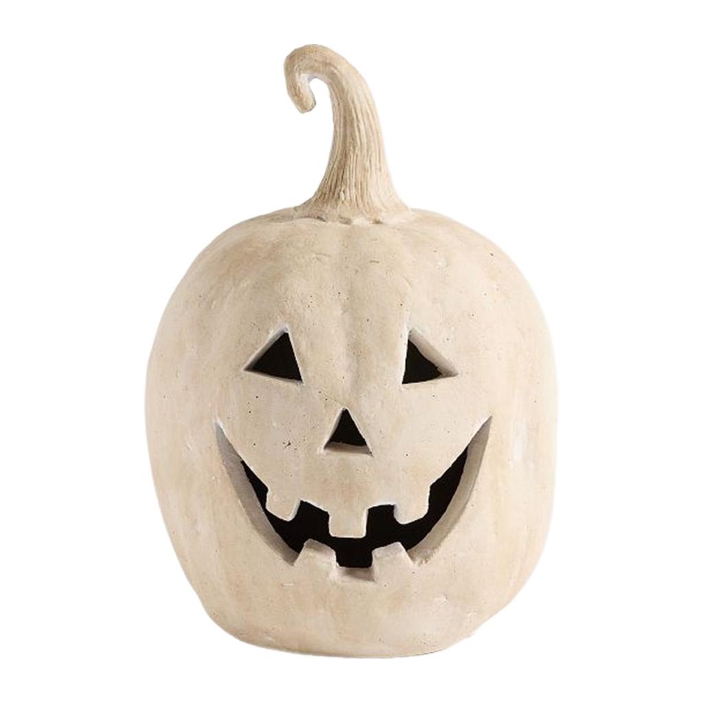 Halloween Jack-O-Lantern Decoration Handmade Kiln Fired Pumpkin Ornaments Resin Pumpkin Statue Halloween Decoration Party Props