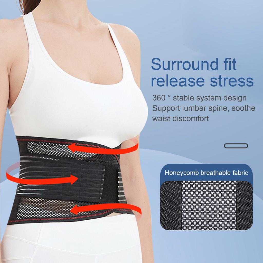 Reliable Invisible Fine-wrapped Edges Sports Belt Lumbar Spine Fixed Sports Support Belt Gym Accessories