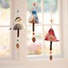 Resin Wind Chime Hand Painted Hanging Ornaments Wind Bell Bird Song Bell  Wall Decoration