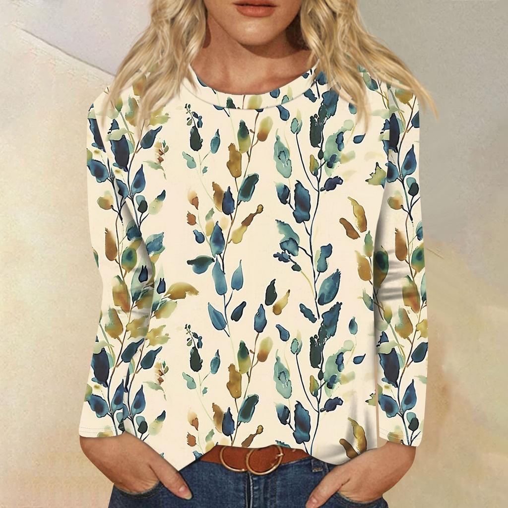 Женские рубашки с длинным рукавом и круглым вырезом, базовая футболка, повседневный топ, осенняя модная туника, облегающие футболки