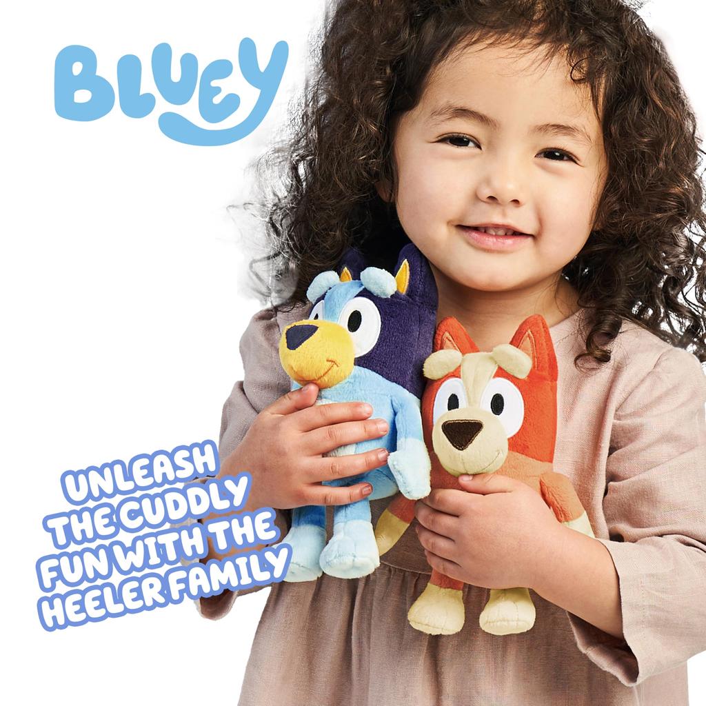 Bluey Heeler Family Plush Set 4 плюшевые фигурки эксклюзивно для Amazon 7-8"
