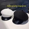 Женский берет в японском стиле на весну/осень: Высококачественная, дышащая, простая, универсальная, однотонная шапка