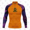 FRENESI Mens UPF 50 Long Sleeve Rash Guard Surfing Swimming Diving UV Protection Quick Dry Sports Top