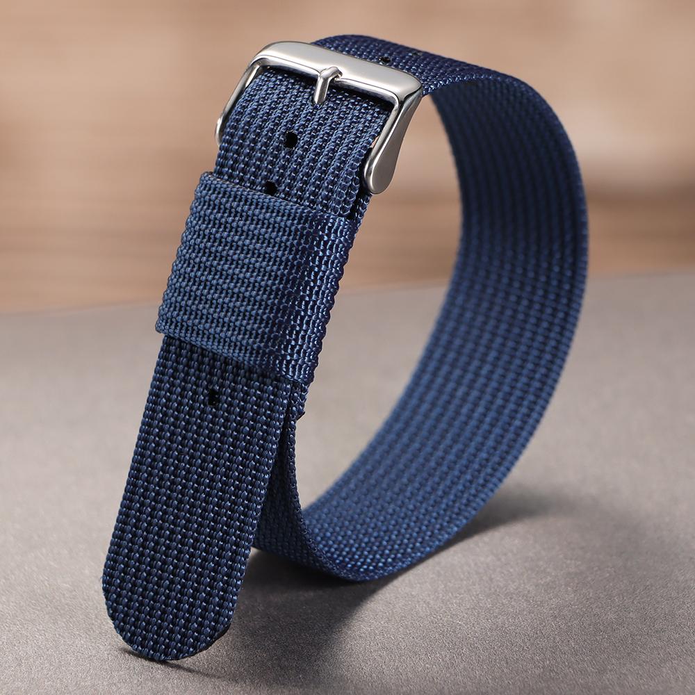 18MM 20MM 22MM Braided Nylon Strap for Omega Bracelet Men's Army Sports Breathable Watch Band Black Green Wear-Rresistant Belts