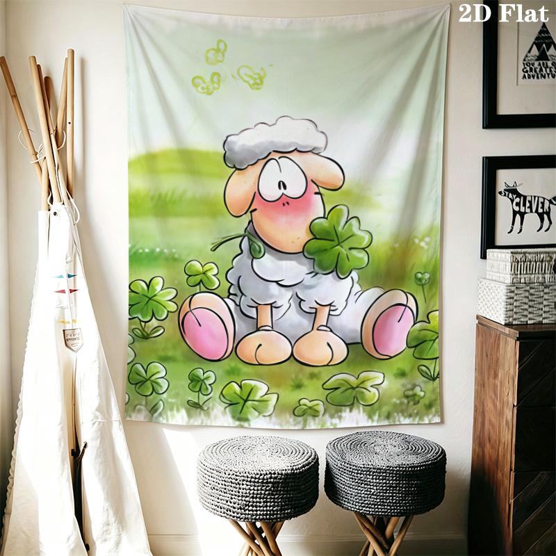 JOLLY Wall Tapestry Aesthetic Wall Hanging Printed Fabric Blanket Decorative Tapestries for Bedroom Living Room Home Decor