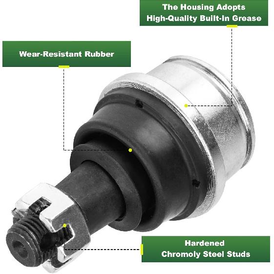 Upper Ball Joint for Honda Rancher 350 400 420, Foreman 450 500 520, Rubicon 500, Rincon 650 680, Pioneer 500 700 1000 1998-2022, 1 pc Front Upper
