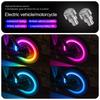 2Pcs Seven-Color Flashing Wheel Valve Lights Vibration Activated Spoke Flash Lights  Night Riding