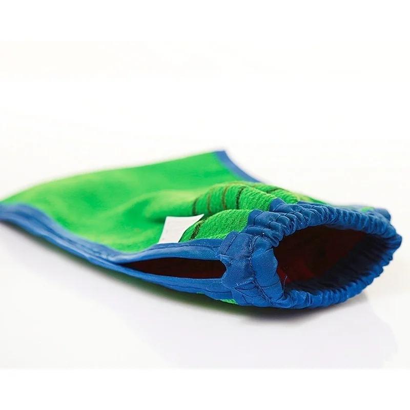 1 шт. Душевая спа-перчатка для отшелушивания, двусторонняя перчатка для ванны, очищающая варежка для тела, удаление омертвевшей кожи, цвет случайный