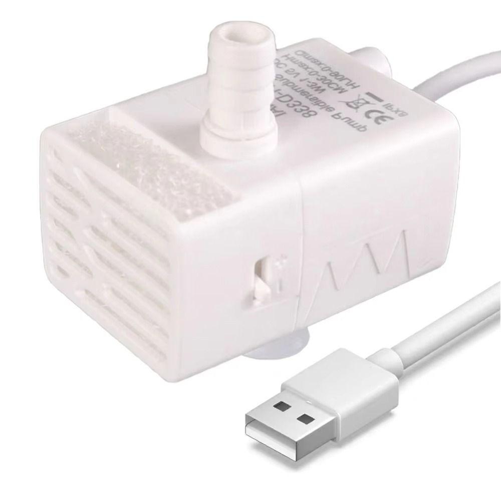 1 шт. ультра-тихий насос для диспенсера воды для домашних животных с 3 присосками USB-насос для фильтрации воды предотвращает сухое горение