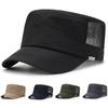 Flat Top Hat Men's Mesh Hat Outdoor Quick Drying Summer New Hat Men's Sun Spring and Autumn Cool Hat Duck Tongue Summer