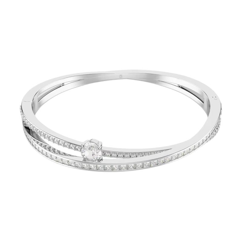 Swarovski Hyperbola Hyperbola Design Crystal Bracelet Unisex Couple Style Silver 5691226