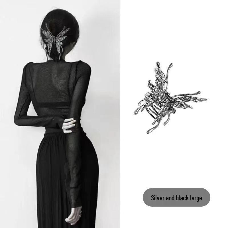 Премиальная металлическая заколка для волос «Акула» для женщин - Большая летняя заколка для волос, Уникальный дизайн