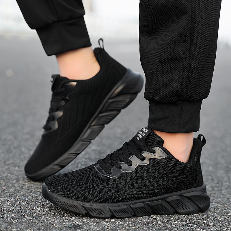 Fashion New Men's Shoes Breathable Casual Sneakers Summer White Running Shoes Lightweight Soft Sports Shoe for Male Large Size 35-45