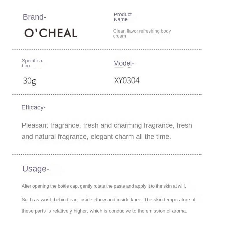 O'CHEAL Освежающий дезодорант, стойкий свежий легкий аромат, чтобы оставаться натуральным, твердый бальзам-карандаш, портативный для мужчин и женщин