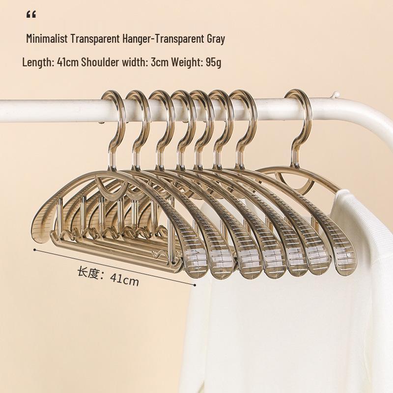 Прозрачная акриловая вешалка для одежды с противоскользящим покрытием - Утолщенная, не оставляющая следов конструкция