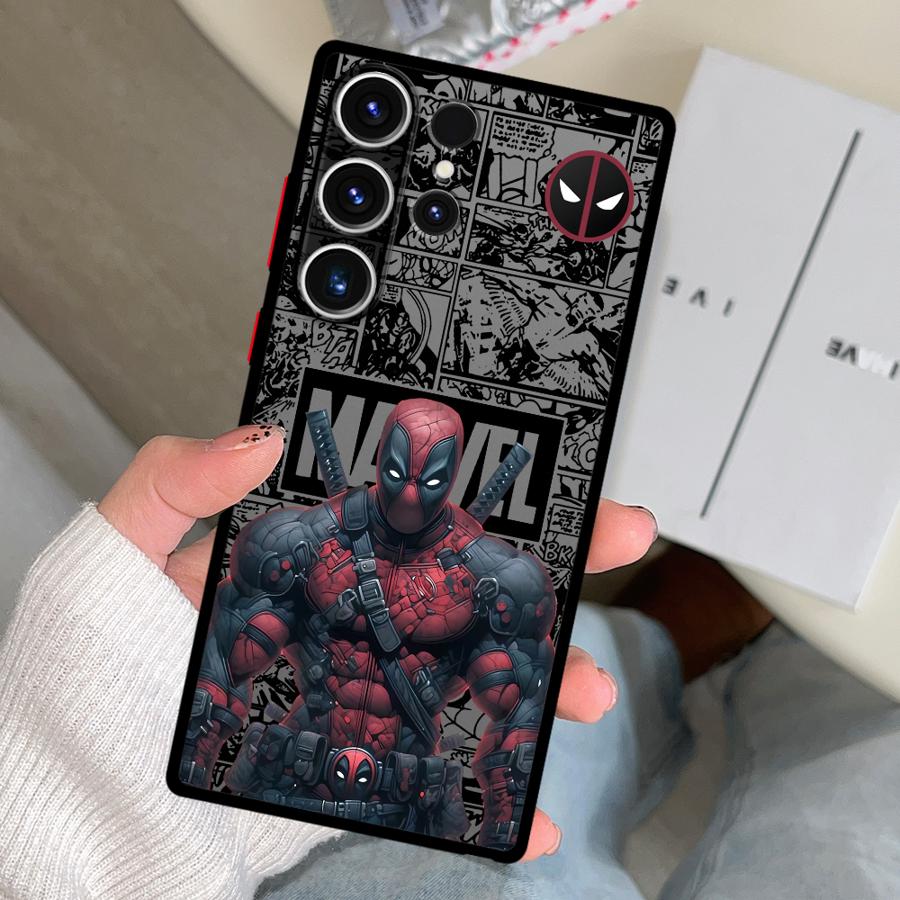 Marvel Дэдпул Человек-паук Funda Чехол для телефона для Samsung Galaxy S26 S25 Ultra S20 S24 Plus S22 Note 20 10+ S21 S23 FE