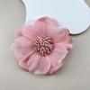 Colorful Camellia Flower Brooch Fabric Art Flower Brooch Minimalist Artificial Lace Brooch  Man