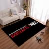 "Black Carpet Design with SBK Superbikes Racing Championship Text" Suitable for Use As an Anti-slip for Living Room Bedroom Sofas