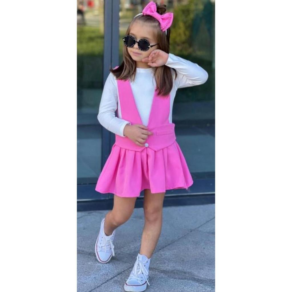 Блузка с длинным рукавом для девочек, комплект из 3 предметов, 9069