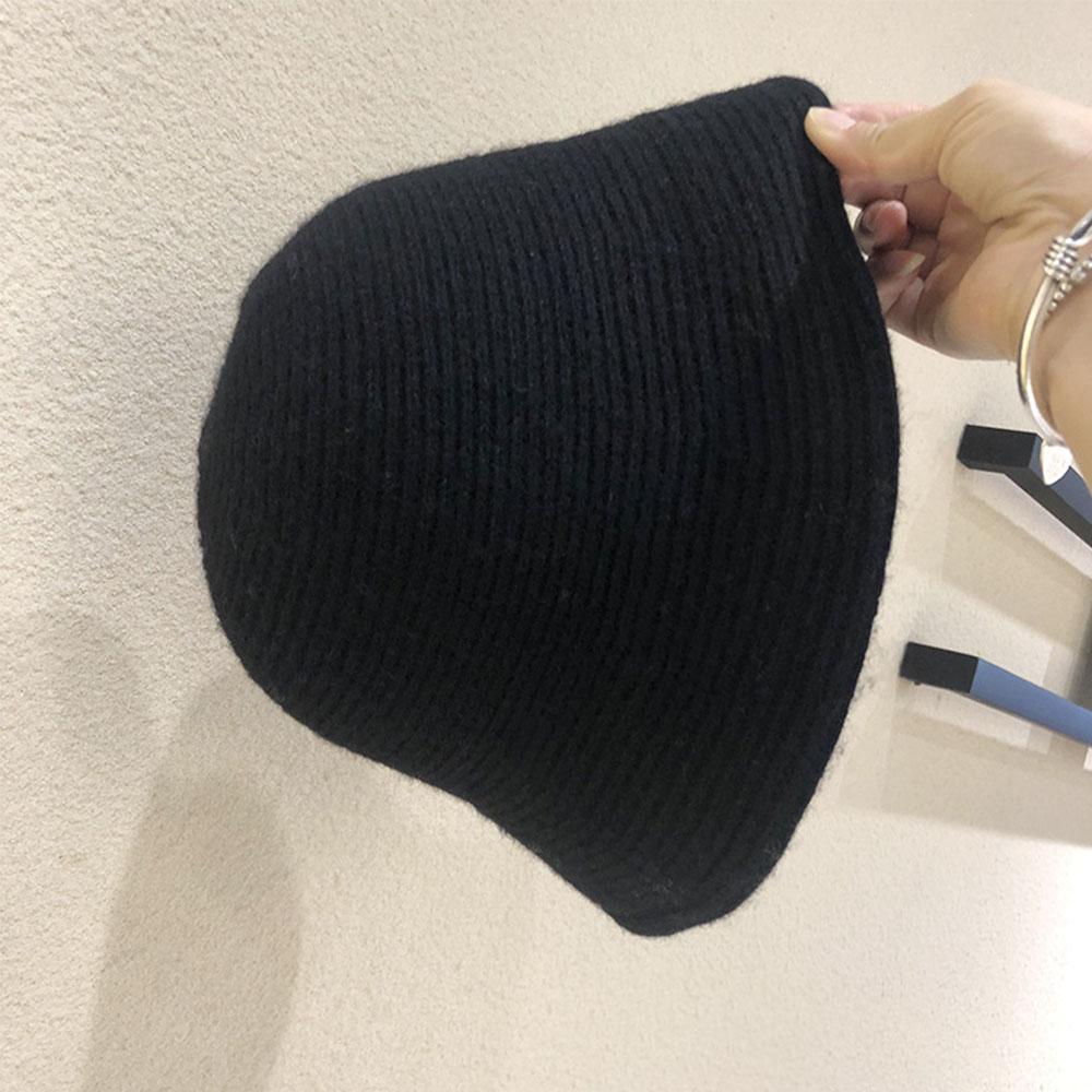 Fashion Women Winter Knitted Thicken Autumn Bucket Hat Warm Hats Felt Wool Hat Fishing Cap