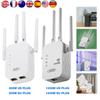 Беспроводной WiFi-повторитель 1200 Мбит/с с портом WAN/LAN, двухдиапазонный 2,4 ГГц/5 ГГц, расширитель WiFi с 4 антеннами, усилитель Wi-Fi сигнала для дома
