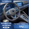Защитная пленка из ТПУ для VW Golf 8 2021-2024, прозрачная наклейка против царапин для интерьера