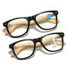 Nowe Progresywne Okulary Wielogniskowe Vintage Bambusowe Drewniane Zauszniki Okulary do Czytania Moda Blokujące Niebieskie Światło Do Bliży i Dali